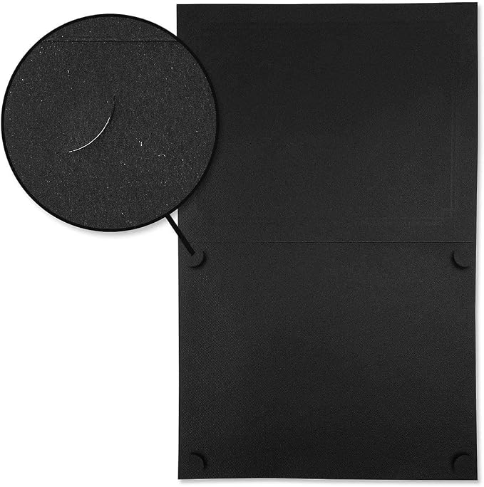 Classic Black & Silver Certificate Folders- Packs 25, Linen Cover 80 lb. Stock - Image 6