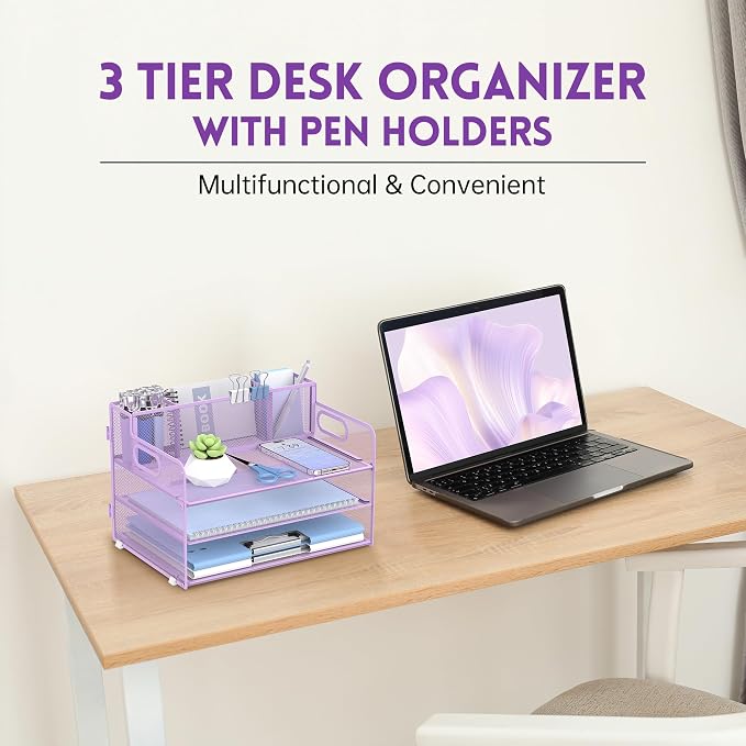 SUPEASY 3 Tier Desk Organizer - Image 2