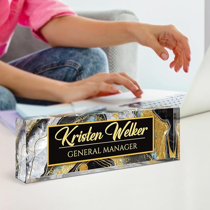 Custom Name Plate for Desk, Desk Name Plate Personalized, Office Decor for - Image 6