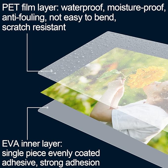 HERKKA 200 Pack Laminating Sheets, Holds 8.5 x 11 Inch Sheets, 5 Mil Clear Thermal Laminating Pouches 9 x 11.5 Inch Lamination Sheet Paper for Laminator, Round Corner Letter Size-DeskLoop Office