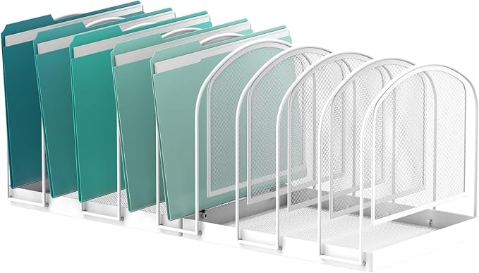 SUPEASY File Organizer 9-Section Mesh Desk Organizer, Upright File Organizer by SUPEASY