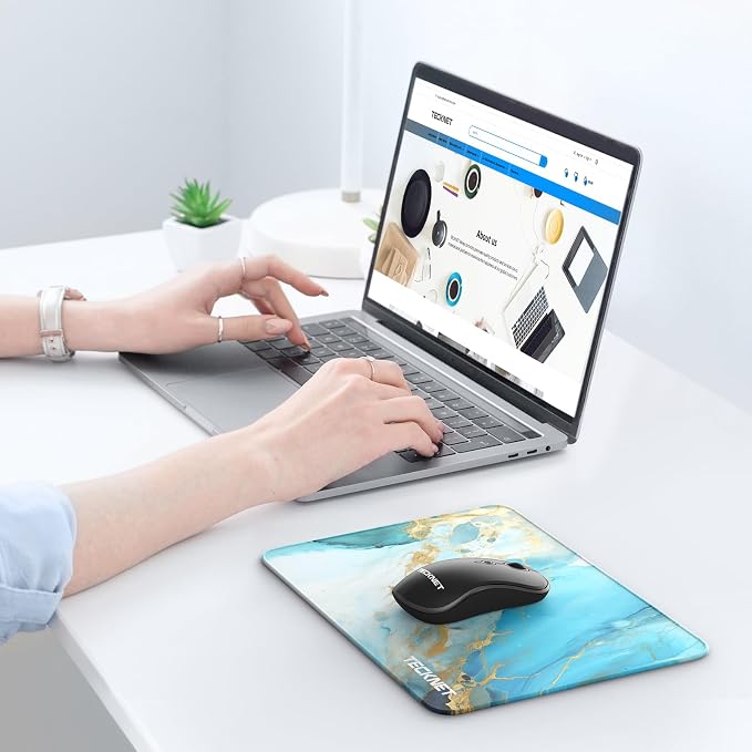 TECKNET Mouse Pad with Anti-fray Stitching, Waterproof Surface & Non-Slip - Image 7