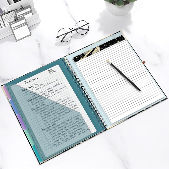 Hongri Clipboard Folio with Refillable Lined Notepad, 8.5 x 11 Folders with - Image 7