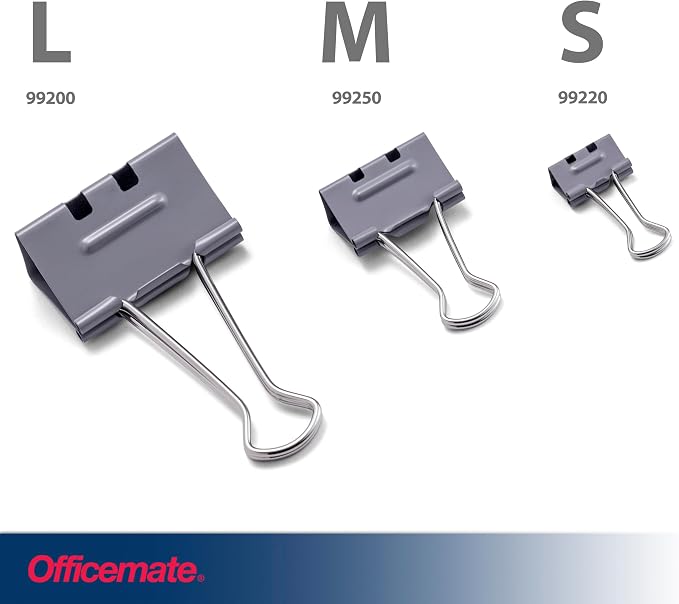Officemate EZ Binder Clips, Medium Size - Image 7