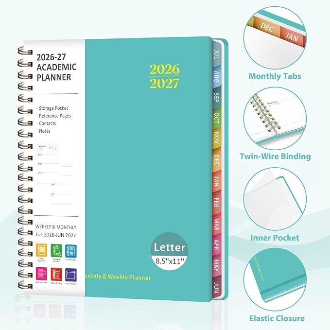 Planner 2026-2027, Weekly and Monthly Academic Planner, July 2026 - Image 4