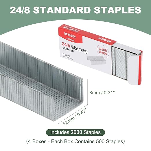 PATIKIL 24/8 Staples for Stapler - Image 2