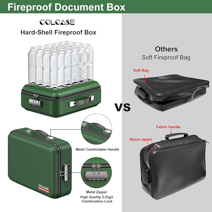 COLCASE Fireproof Document Box - Image 3