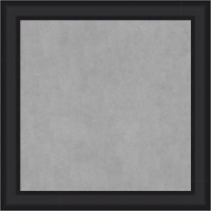 Amanti Art Black Framed Magnetic Board 29x29 Medium Vision Board by AmantiArt