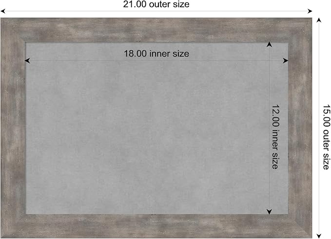 Amanti Art Silver Framed Magnetic Board 15x21 Small Vision Board - Image 4