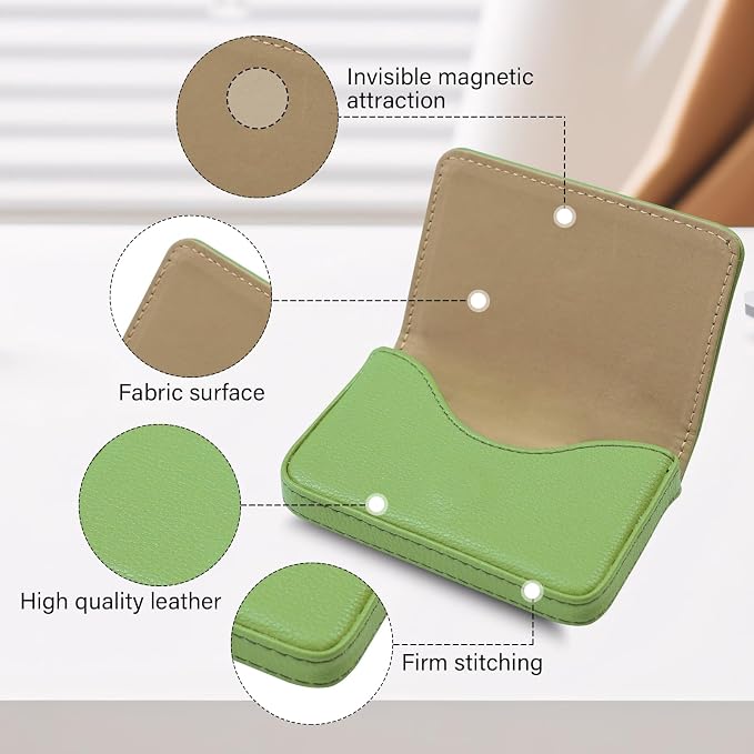 Business Card Holder，PU Leather Business Card Case Color Printing Pattern Card - Image 3