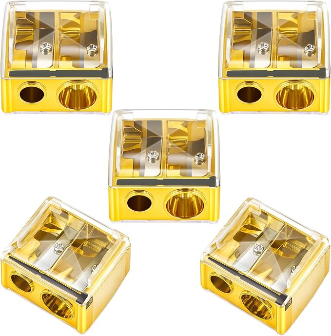 Chuangdi 5 Pack Makeup Pencil Sharpener Plastic Lip Liner Pencil Eyeliner by Chuangdi