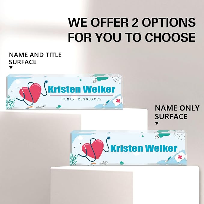 Gowellly Office Desk Name Plate Personalized - Image 6