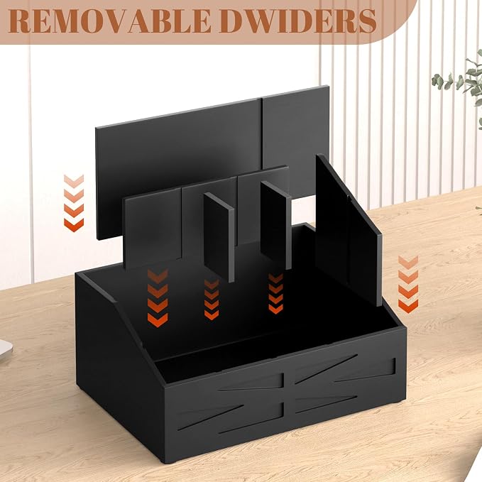 Large Mail Organizer Countertop, Farmhouse Desk and Kitchen Countertop Storage - Image 7