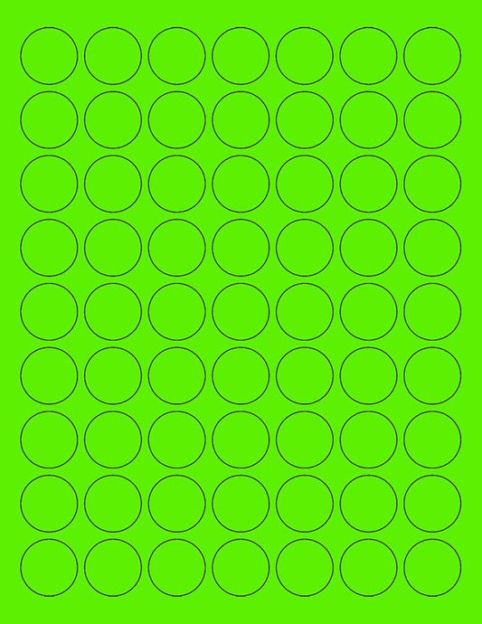 NextDayLabels - 8-1/2 x 11 Neon Color High Light Fluorescent Labels by NextDayLabels