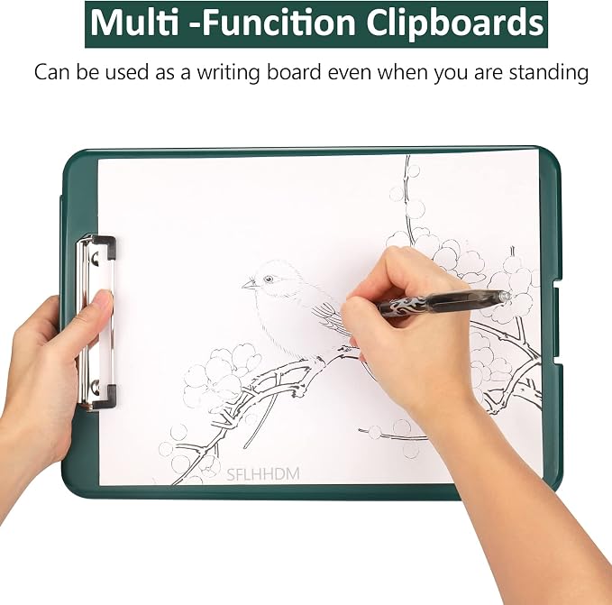 Clipboard with Storage, Storage Clipboard with Clip, Clipboards Foldable - Image 6