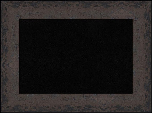Amanti Art Black Cork Board for Wall, 17x23 Vision Board with Black Wood Frame, Small Corkboard Office Decor for Home Organization, Modern Corkboard Pinboard to Display Items for Home Organization in-DeskLoop Office