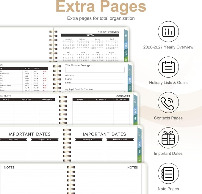 Planner 2026-2027, Weekly and Monthly Academic Year Calendar Planner, July 2026 - Image 5