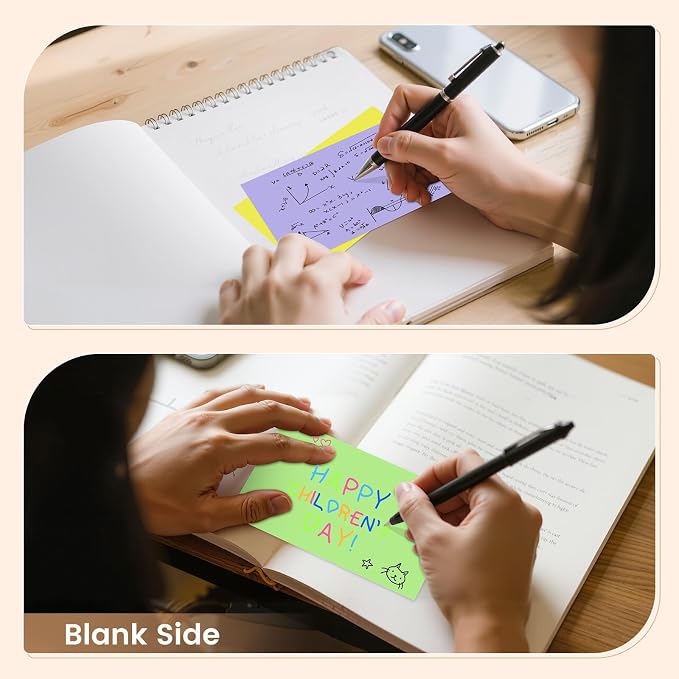 Index Cards 3x5 Inch, Flash Cards, Blank Colored Note Cards Paper - Image 5