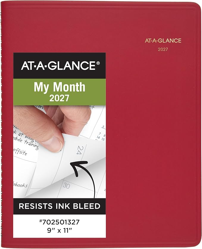 AT-A-GLANCE 2027 Planner, 15-Month Jan-Mar, Unruled Daily Blocks by AT-A-GLANCE