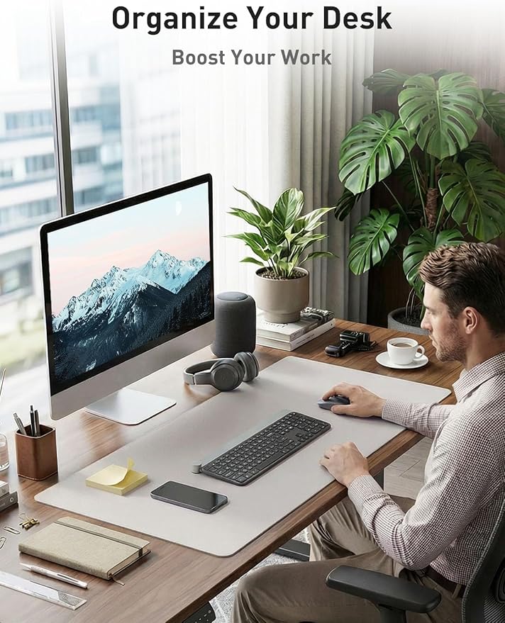 Aothia Faux Leather Desk Mat - Image 3