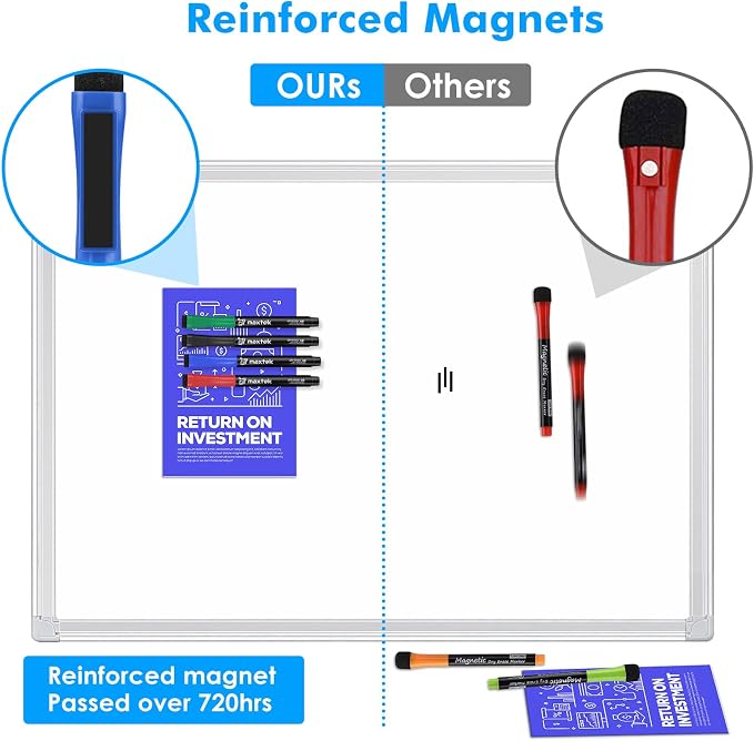 maxtek Dry Erase Markers Ultra Fine Tip Magnetic Black - Image 4