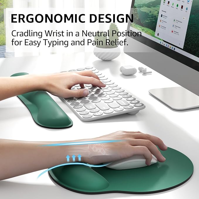 KTRIO Keyboard Wrist Rest & Mouse Pad - Image 2
