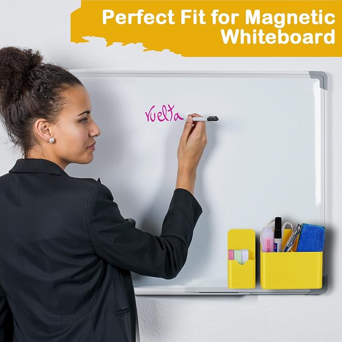 KITANIS Magnetic Pen Holder, 2 Pack Magnetic Dry Erase Marker Holder - Image 5