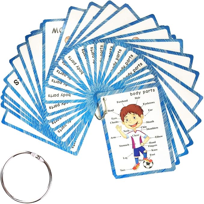 SANTSUN Set of Body Parts Kid Flashcards by SANTSUN
