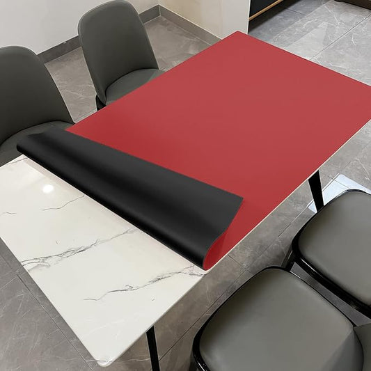 Zinkooat Leather Table Cover, 1.8mm Thick, 36x72 Inch Table Protector, Table by Zinkooat