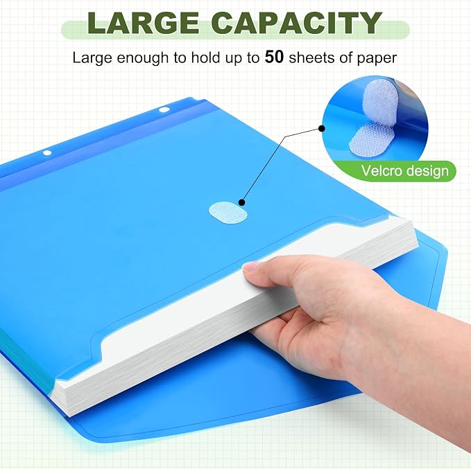 Sooez 48 Pack Binder Folders Organizer - Image 4