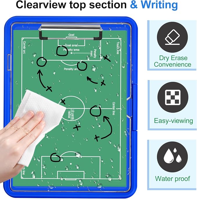 Clipboard with 2 Storage & Pen Holder, Heavy Duty Clip Boards 8.5x11 with Dual - Image 3