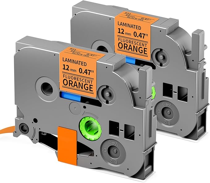 TZe-B31 Replace for Brother Label Maker Tape Black on Orange TZ Tape | 12mm by Oozmas