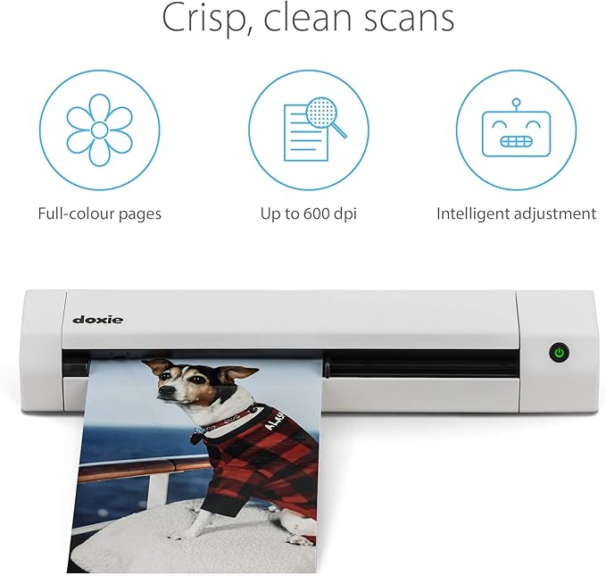 Doxie Go SE - The Intuitive Portable Document Scanner with Rechargeable Battery and Easy Software for Home, Office, or Work from Home-DeskLoop Office