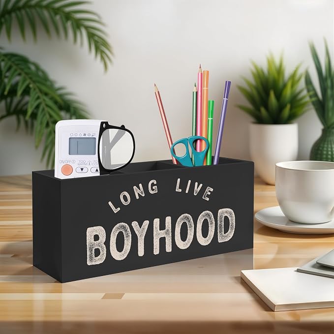 Exqcom Long Live Boyhood Pen Pencil Crayon Holder - Image 3