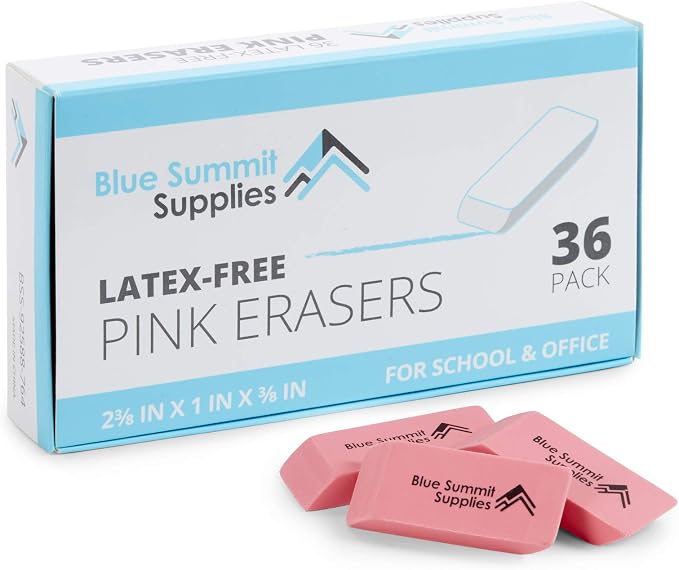 Blue Summit Supplies Pink Erasers, Bulk Erasers - Image 8