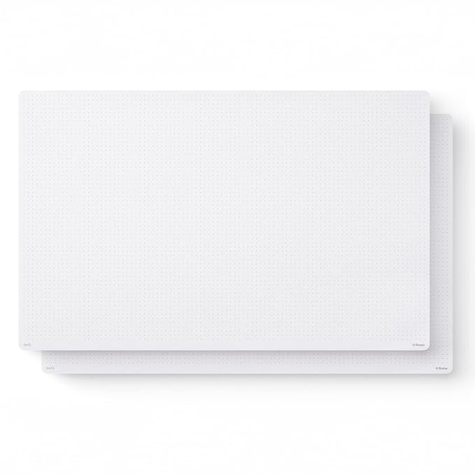 Notsu Dot Grid Notepads 11 x 17 inch, 2 Pack | Large Dotted Memo Desk Pads by Notsu