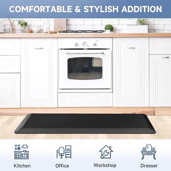 StepRite 4/5 Inch Thick Kitchen Mat Anti Fatigue Mat Kitchen Rugs Kitchen Decor - Image 7