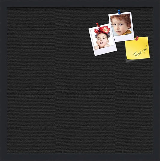 PinPix 20x20 Inch Cork Bulletin Board. This Decorative Framed Pin Board Comes with Desert Pastel Design and a Satin Black Frame. Ideal for Home Office Decor or Message Board (PinPix-1815)-DeskLoop Office