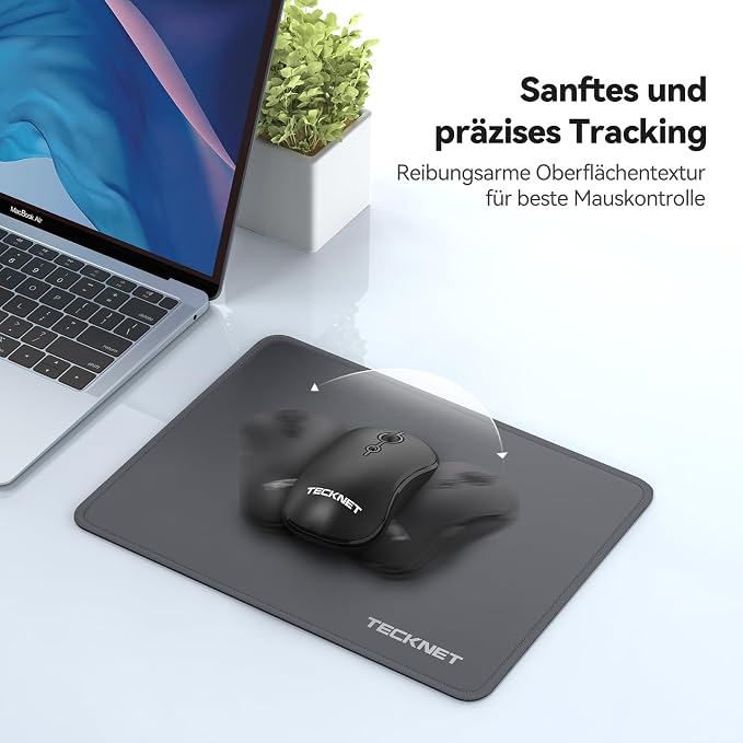 TECKNET Mouse Pad with Anti-fray Stitchin, Waterproof Surface & Non-Slip Rubber - Image 5