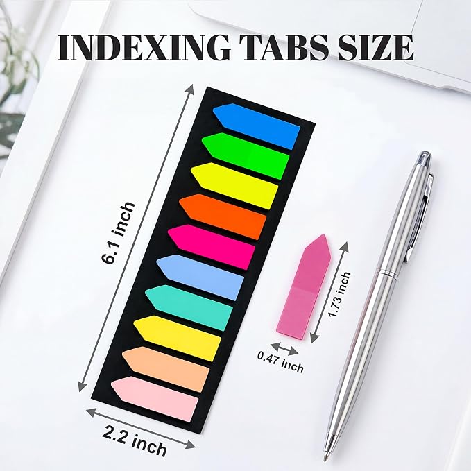 Ericter Arrow Sticky Tabs 1200 Pieces, Pastel Page Flags Tabs - Image 2
