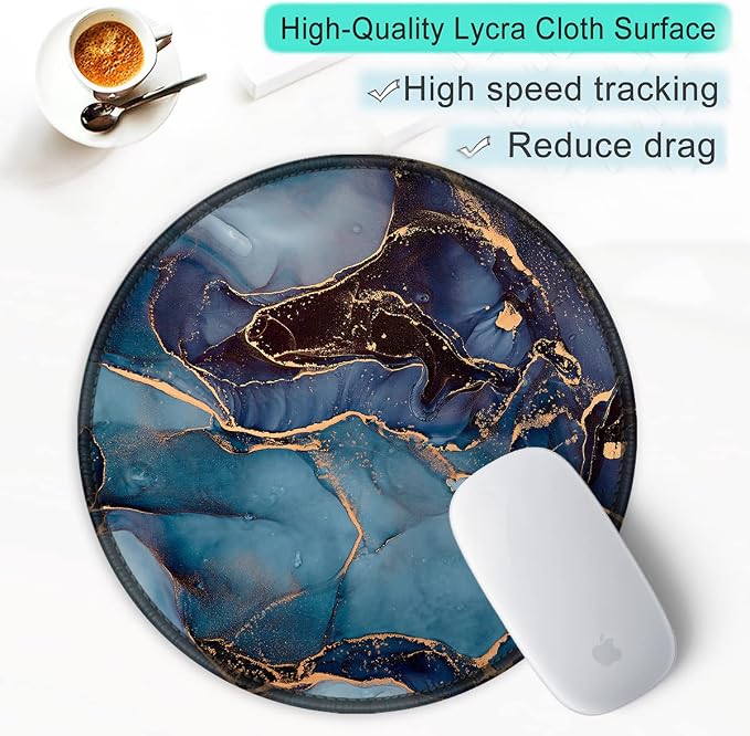 ITNRSIIET Round Mouse Pad with Stitched Edge Premium-Textured Waterproof - Image 6