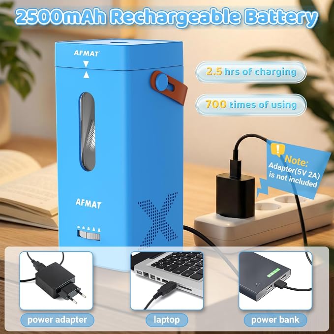 AFMAT Electric Pencil Sharpener, Fully Automatic Pencil Sharpener, Auto in & Out - Image 5