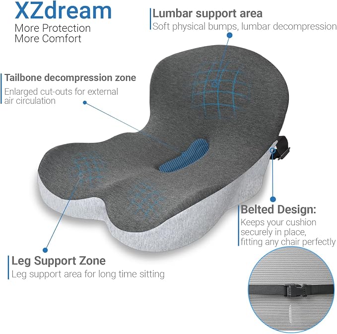 Memory Foam Seat Cushion, Office Chair Cushion - Image 3