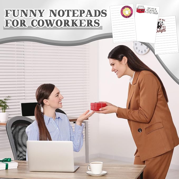 12 Pack Funny Notepads, 5x3 Inches Sarcastic Note Pads Memo Fun Office Gifts - Image 4