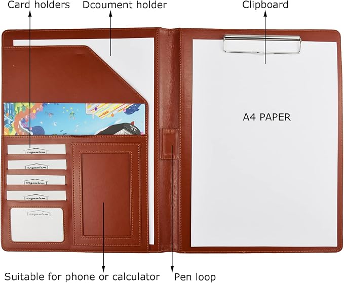 PU Leather Portfolio Folder - Image 3