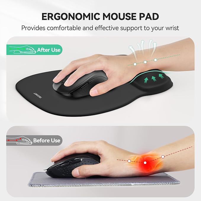 TECKNET 2 Pack Gel Mouse Pad - Image 2