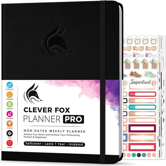 Clever Fox Planner PRO – Weekly & Monthly Life Planner to Increase Productivity by CleverFox