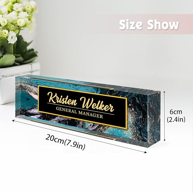 Desk Name Plate Personalized, Custom Name Plates - Image 6