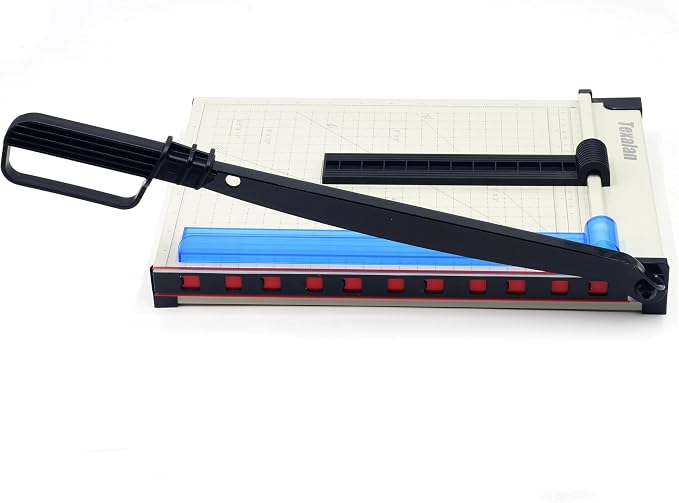 Inch Scale Cutting Plate 12" Paper Cutter – Solid Metal Base, Sharp Blade - Image 8