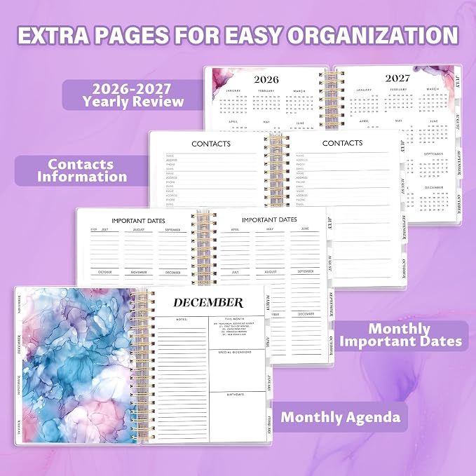 Planner 2026-2027, Large 18 Months Academic Daily Weekly Monthly Planner Yearly - Image 6
